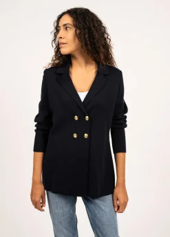 SAINT JAMES Vestes*Blazer en laine Charente Navy