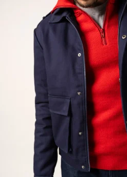 SAINT JAMES Cabans Et Manteaux*Blouson en coton St Richard Amiral