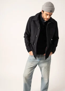 SAINT JAMES Cabans Et Manteaux*Blouson esprit worker St Samuel Navy