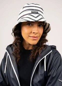 SAINT JAMES Bonnets & Chapeaux*Bob de pluie Rayeecume/marine