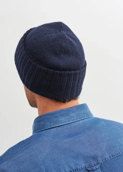 SAINT JAMES Bonnets & Chapeaux*Bonnet à revers Barbaresque Navy