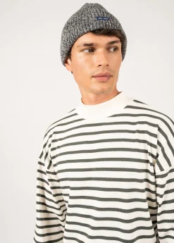 SAINT JAMES Bonnets & Chapeaux*Bonnet à revers Yvetot Navy/ecru