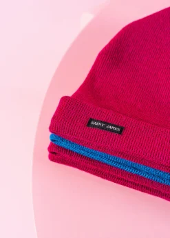 SAINT JAMES Bonnets & Chapeaux*Bonnet de quart uni Magenta