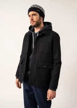 SAINT JAMES Bonnets & Chapeaux*Bonnet en laine Escapade Navy/ecume