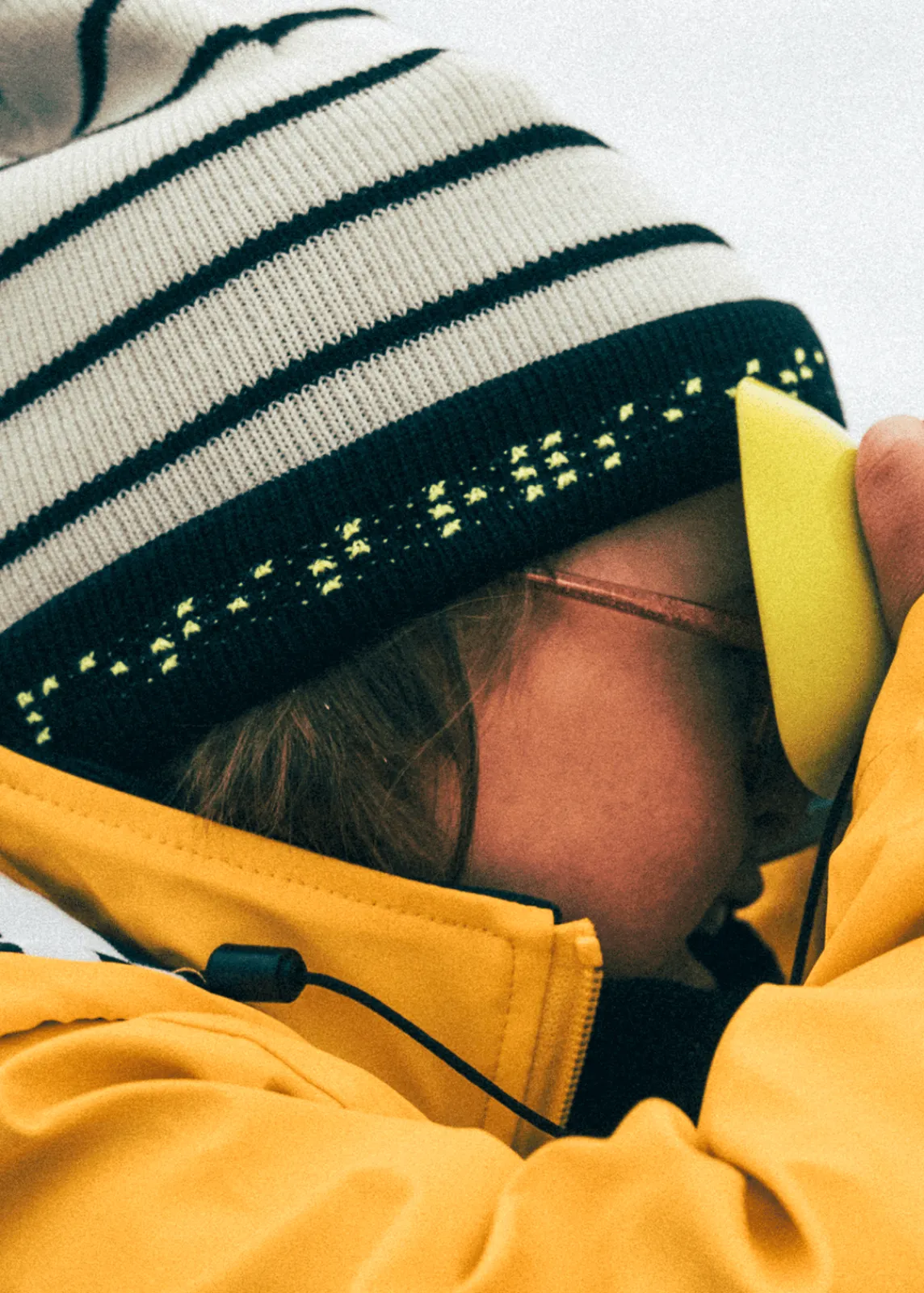 SAINT JAMES Bonnets & Chapeaux*Bonnet enfant rayé Ecume/navy/navy