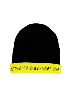 SAINT JAMES Bonnets & Chapeaux*Bonnet enfant uni Navy/jaunefluo