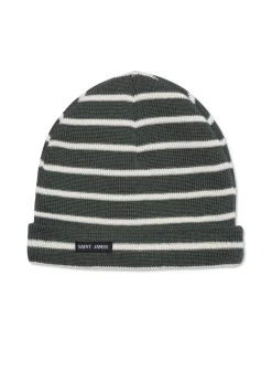 SAINT JAMES Bonnets & Chapeaux*Bonnet marin rayé Cartier Vegetal/ecume