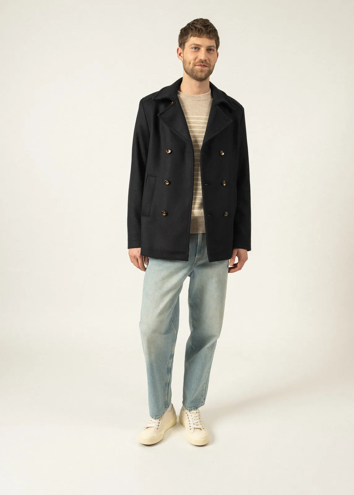 SAINT JAMES Cabans Et Manteaux*Caban St Hilaire Navy