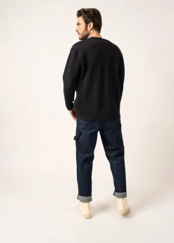 SAINT JAMES Pulls & Gilets*Cardigan en laine Yachting Réédit Navy