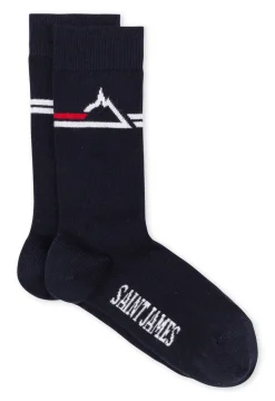 SAINT JAMES Chaussures Et Chaussettes*Chaussettes à logo '' Navy