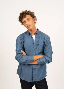 SAINT JAMES Chemises*Chemise manches longues Frederic Chambray