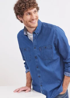 SAINT JAMES Chemises*Chemise New Lambert Denim