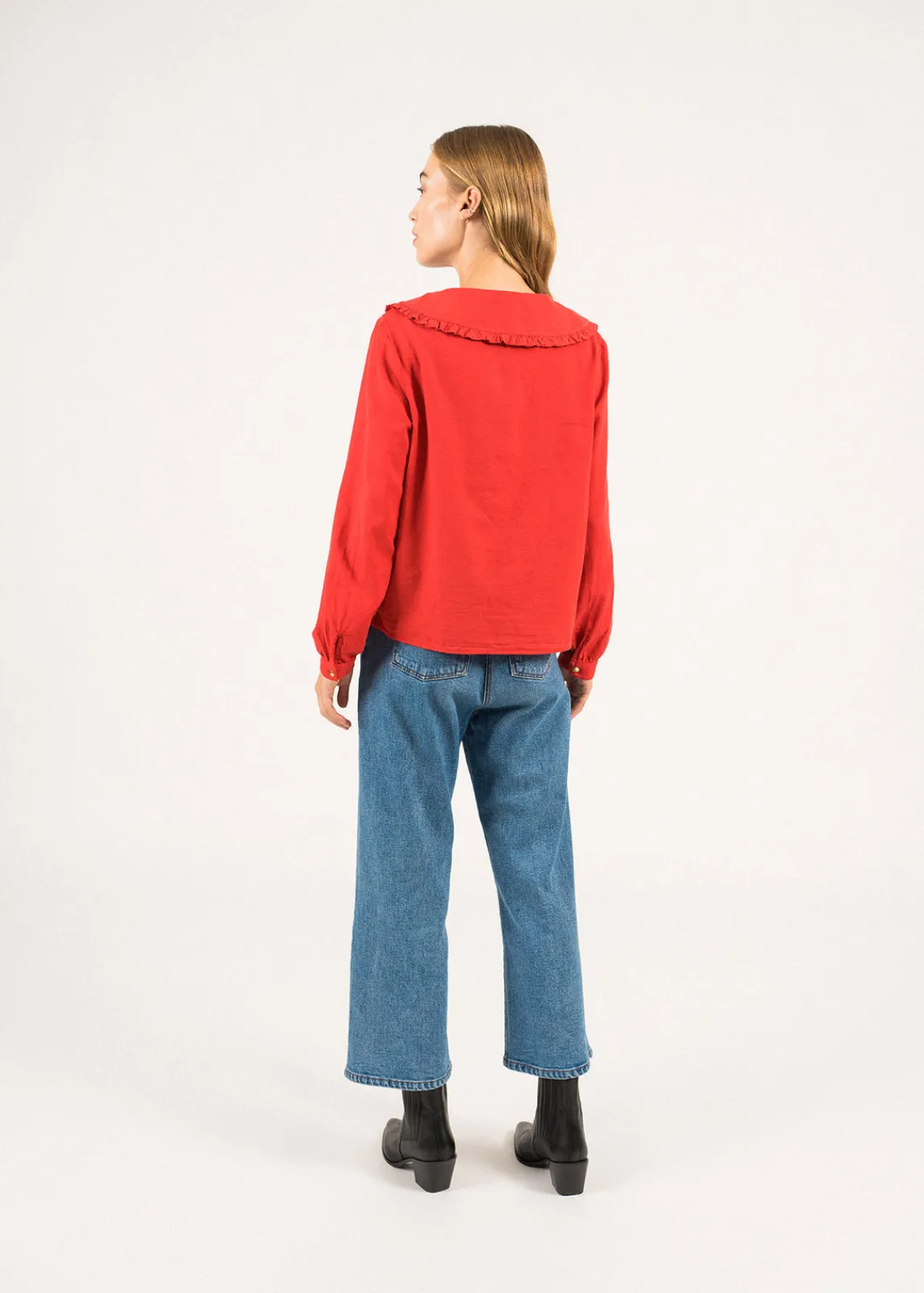 SAINT JAMES Chemises & Blouses*Chemisier à col large Anaelle Tulipe