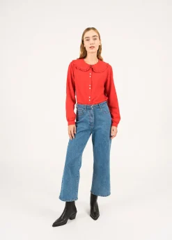 SAINT JAMES Chemises & Blouses*Chemisier à col large Anaelle Tulipe