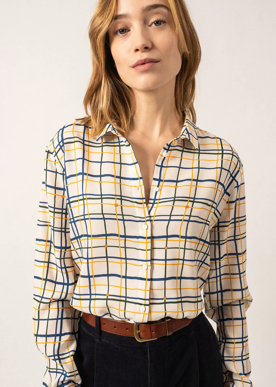 SAINT JAMES Chemises & Blouses*Chemisier Malaury ML Carreauxescapade