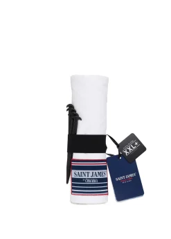 SAINT JAMES Draps De Plage*Drap de plage XXL+ en voile de coton léger Blanc