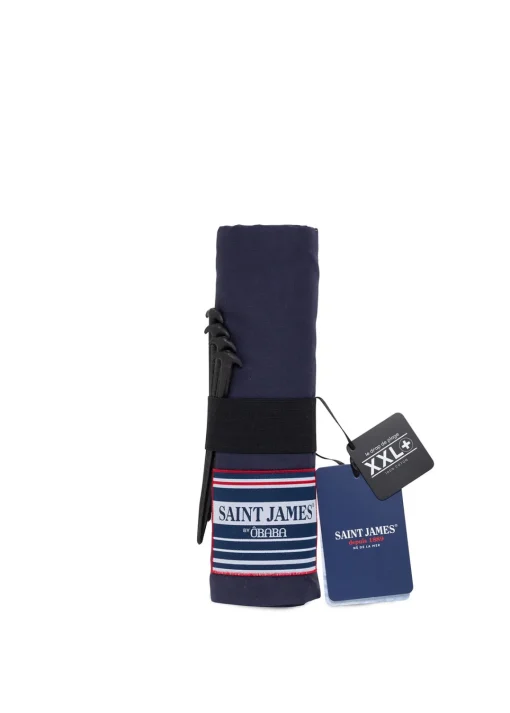 SAINT JAMES Draps De Plage*Drap de plage XXL+ en voile de coton léger Marine