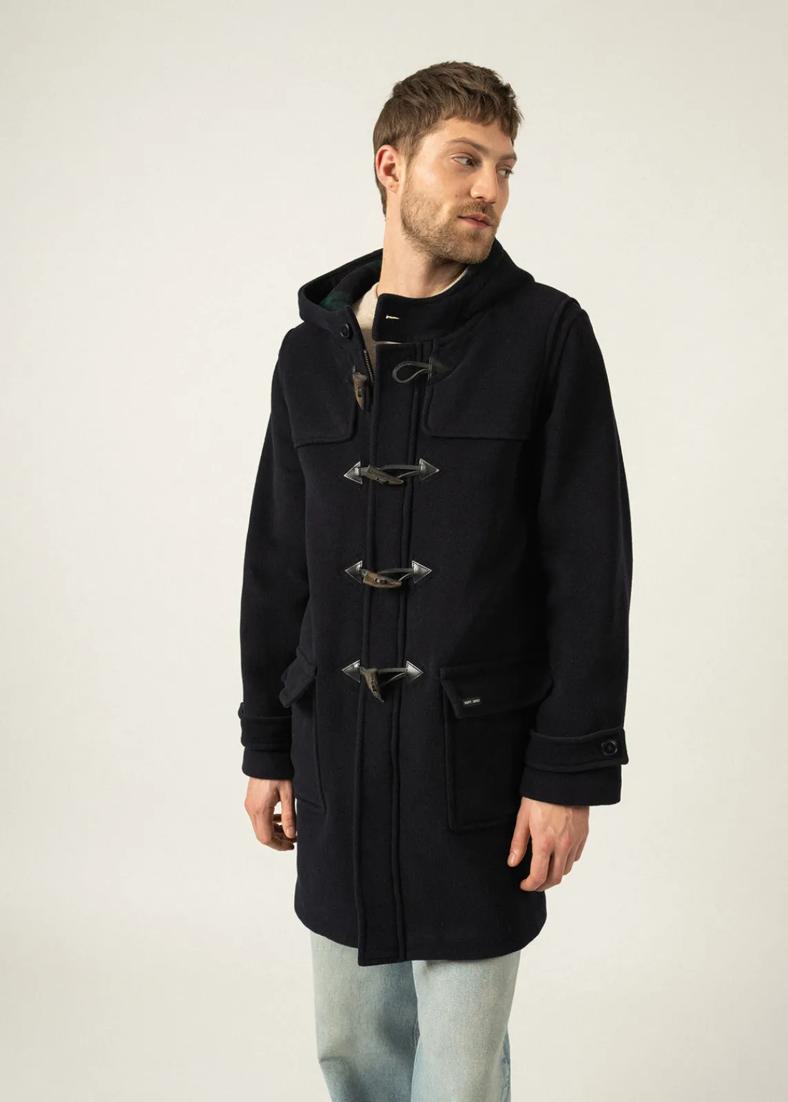 SAINT JAMES Cabans Et Manteaux*Duffle-coat Antarctique Navy