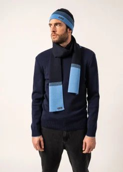 SAINT JAMES Echarpes & Foulards*Echarpe bicolore Bretagne Marine/oxygene