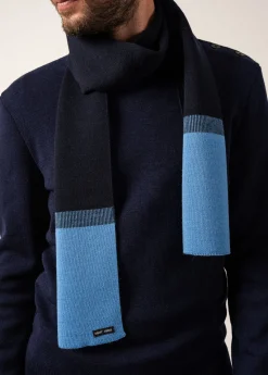 SAINT JAMES Echarpes & Foulards*Echarpe bicolore Bretagne Marine/oxygene