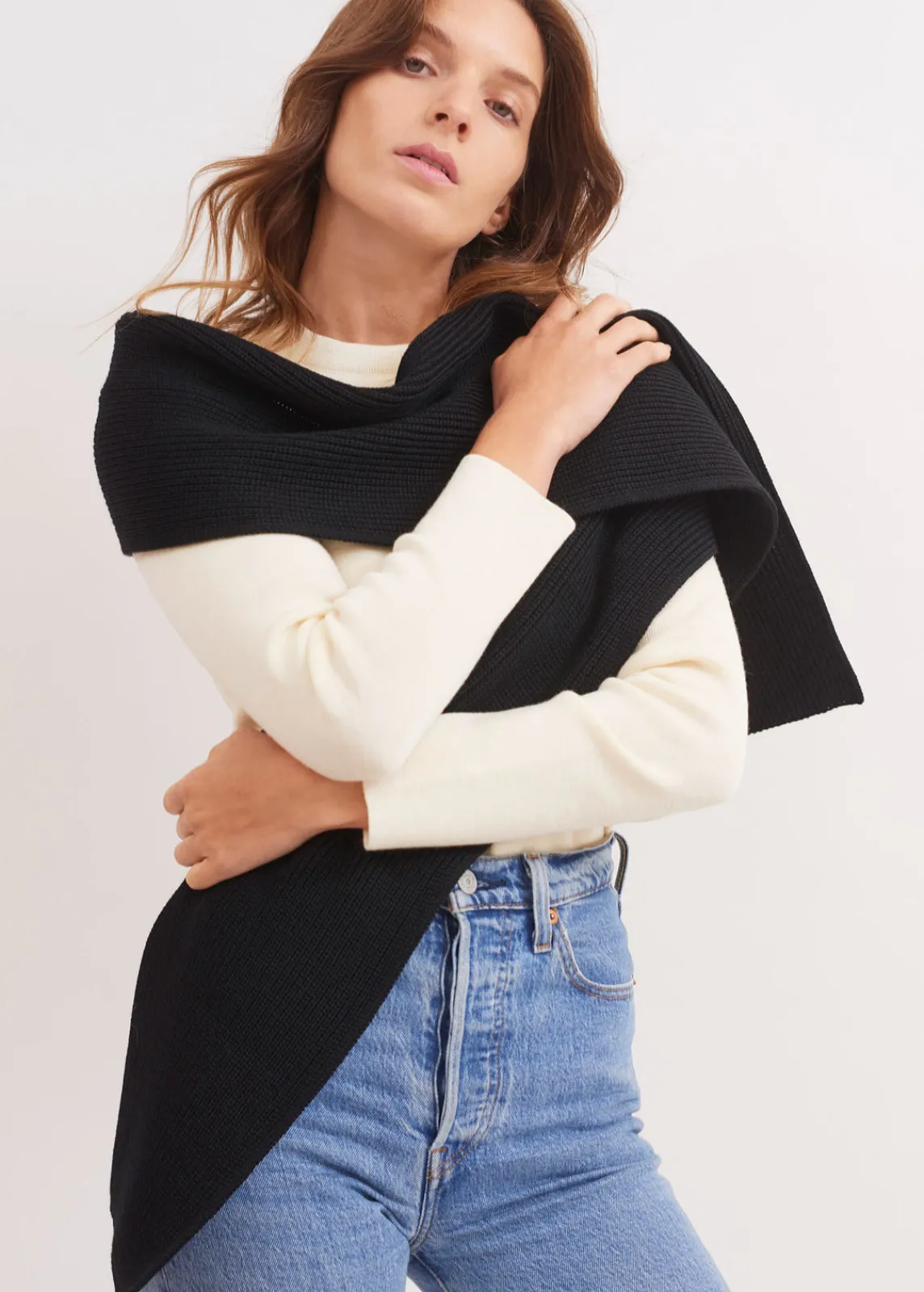 SAINT JAMES Echarpes & Foulards*Echarpe Canoe Noir