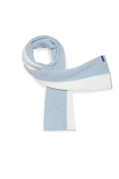SAINT JAMES Echarpes & Foulards*Echarpe en laine bicolore Canoe Cielchine/blanc