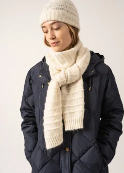 SAINT JAMES Echarpes & Foulards*Echarpe en mohair Grisons Blancd'hiver