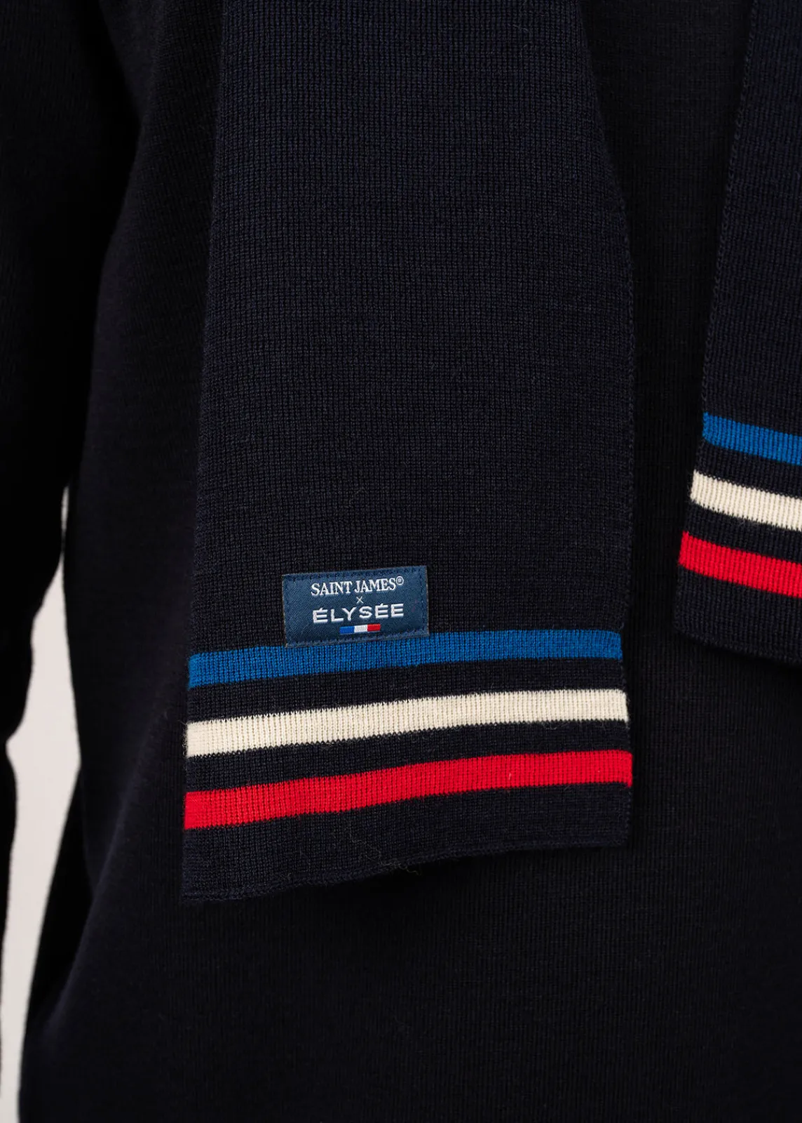 SAINT JAMES Echarpes & Foulards*Echarpe tricolore en laine Marine