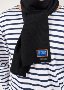 SAINT JAMES Echarpes & Foulards*Echarpe unie en laine mélangée Navy