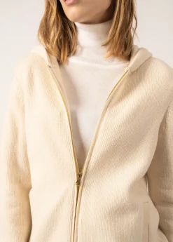 SAINT JAMES Pulls & Gilets*Gilet à capuche Dublin Ecume