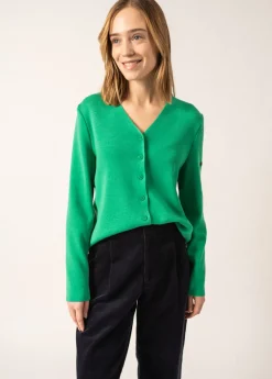 SAINT JAMES Pulls & Gilets*Gilet col V Brevands Trefle