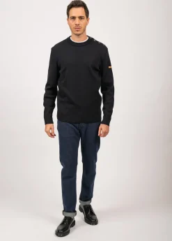 SAINT JAMES Pantalons & Shorts*Jean droit Alphonse Mérinos Marine