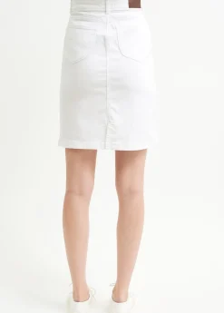 SAINT JAMES Robes & Jupes*Jupe droite Elfy Blanc