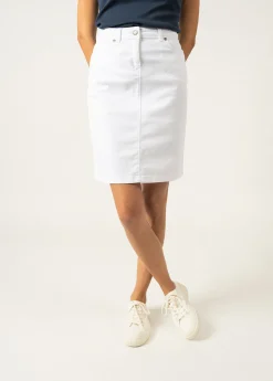 SAINT JAMES Robes & Jupes*Jupe droite Elfy Blanc