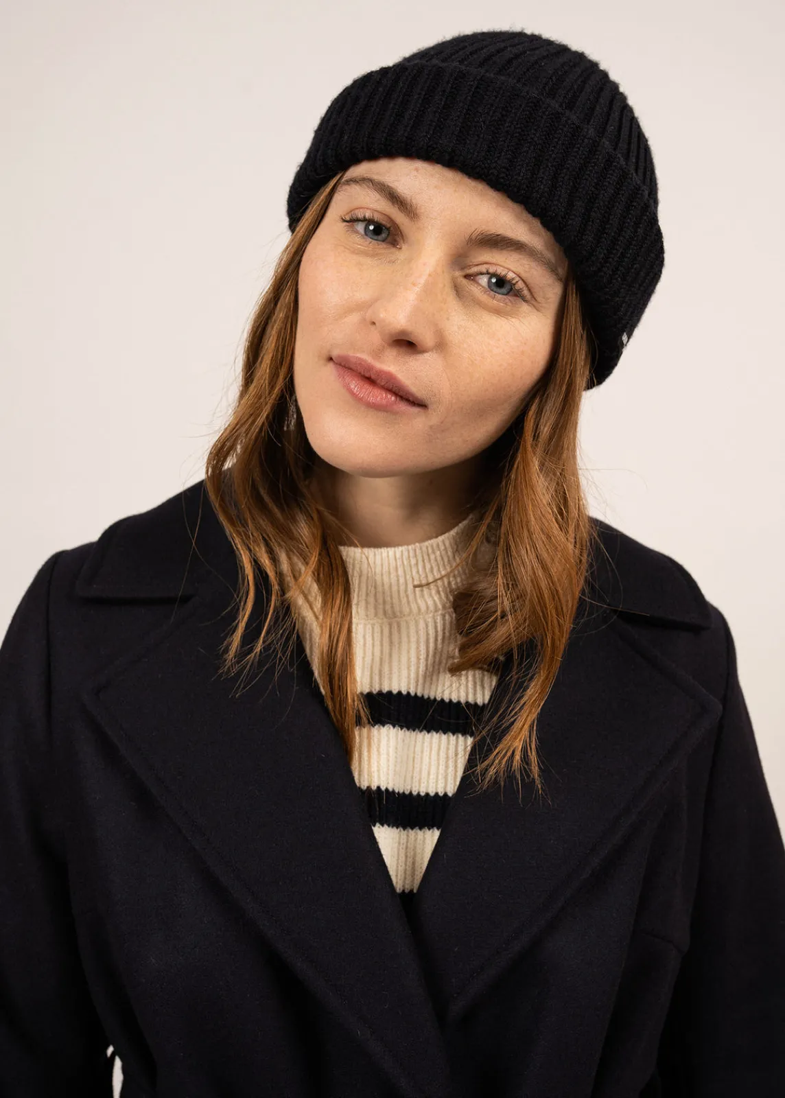 SAINT JAMES Cabans & Manteaux*Manteau court Ste Laury Navy