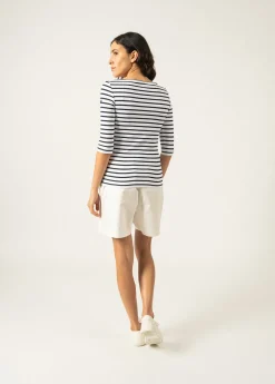 SAINT JAMES Marinières*Marinière Anti-UV Garde Côte Neige/navy