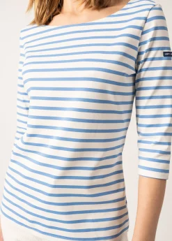 SAINT JAMES Marinières*Marinière Anti-UV Garde Côte Ecume/oxygene