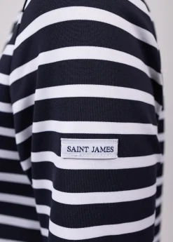 SAINT JAMES Marinières*Marinière anti-UV Phare Navy/neige