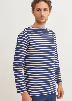 SAINT JAMES Marinières*Marinière col bateau Guildo Marine/ecru