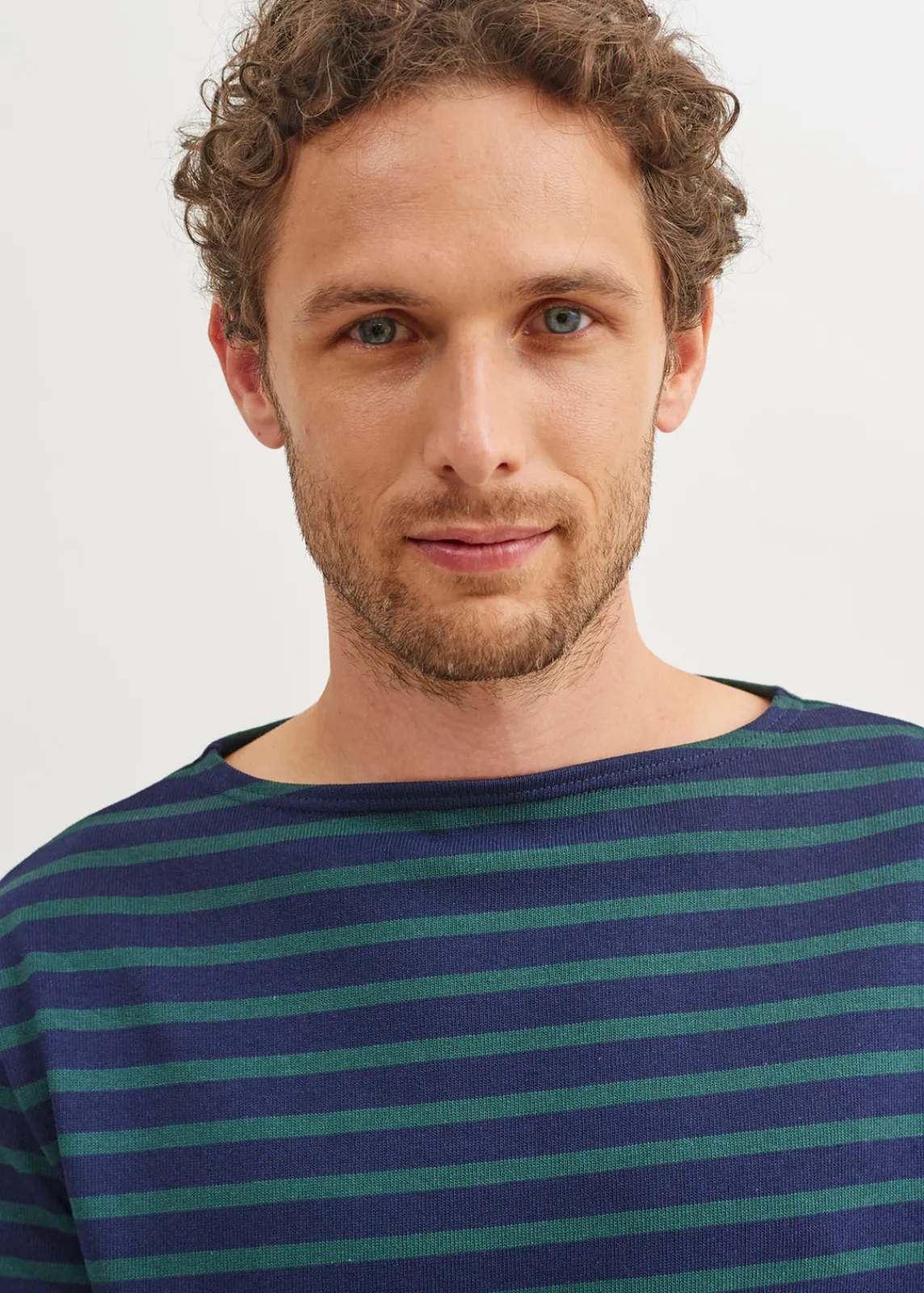 SAINT JAMES Marinières*Marinière col bateau Guildo Navy/pin