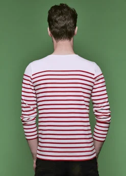 SAINT JAMES Marinières*Marinière en coton Le Phare Neige/tulipe