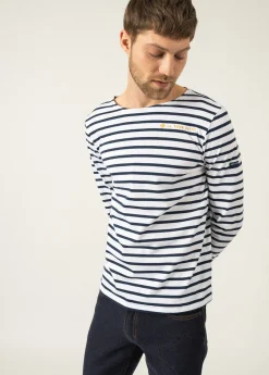 SAINT JAMES Marinières*Marinière iconique La Tour Eiffel Neige/marine