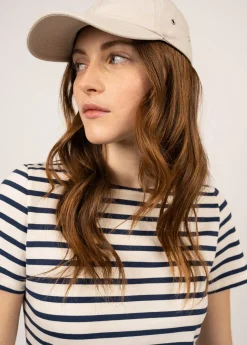 SAINT JAMES Marinières*Marinière manches courtes Etrille Ecru/marine