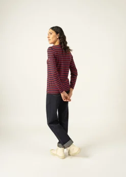 SAINT JAMES Marinières*Marinière Minquidame Marine/tulipe