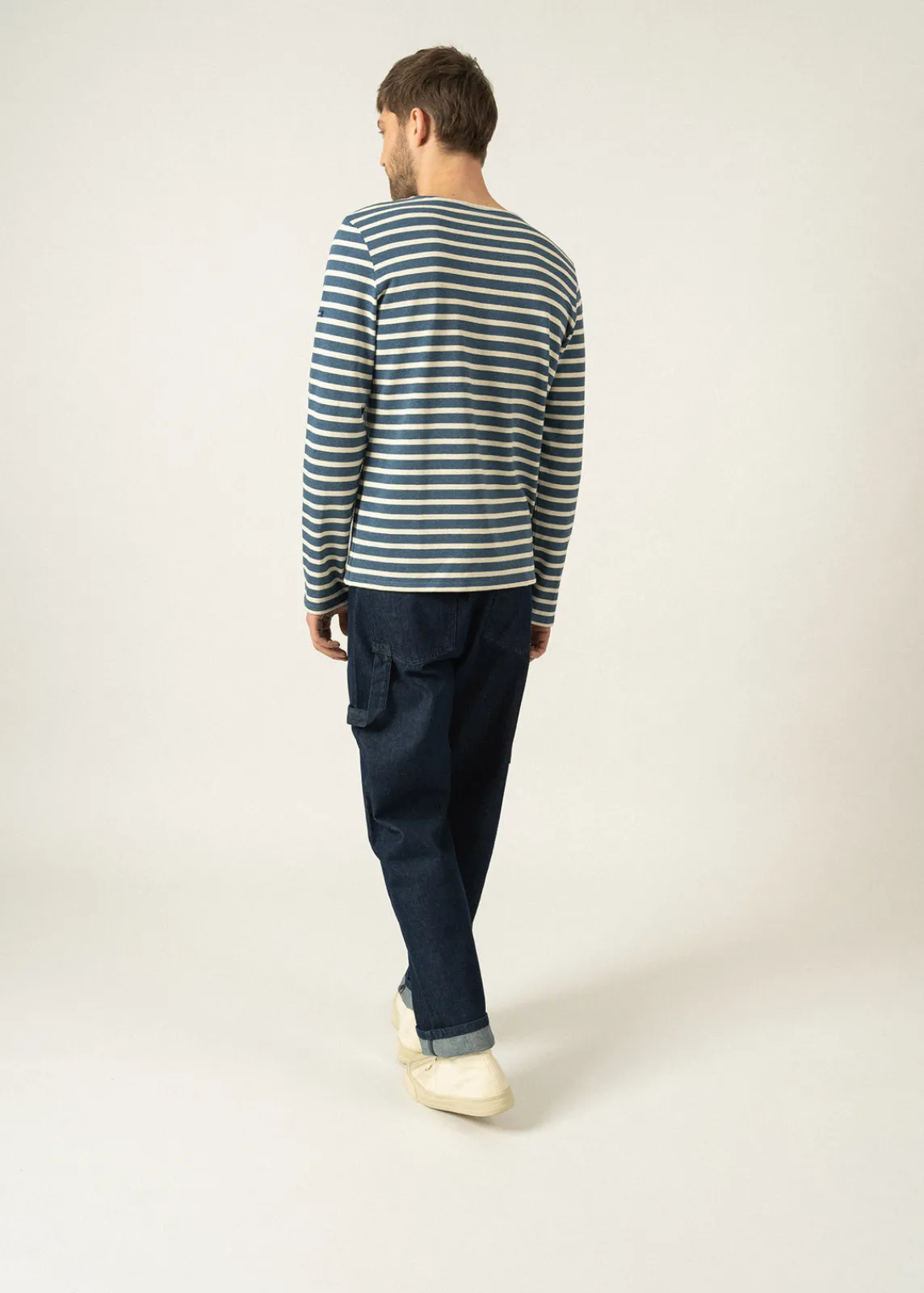 SAINT JAMES Marinières*Marinière mixte Meridien Jean/chanvre