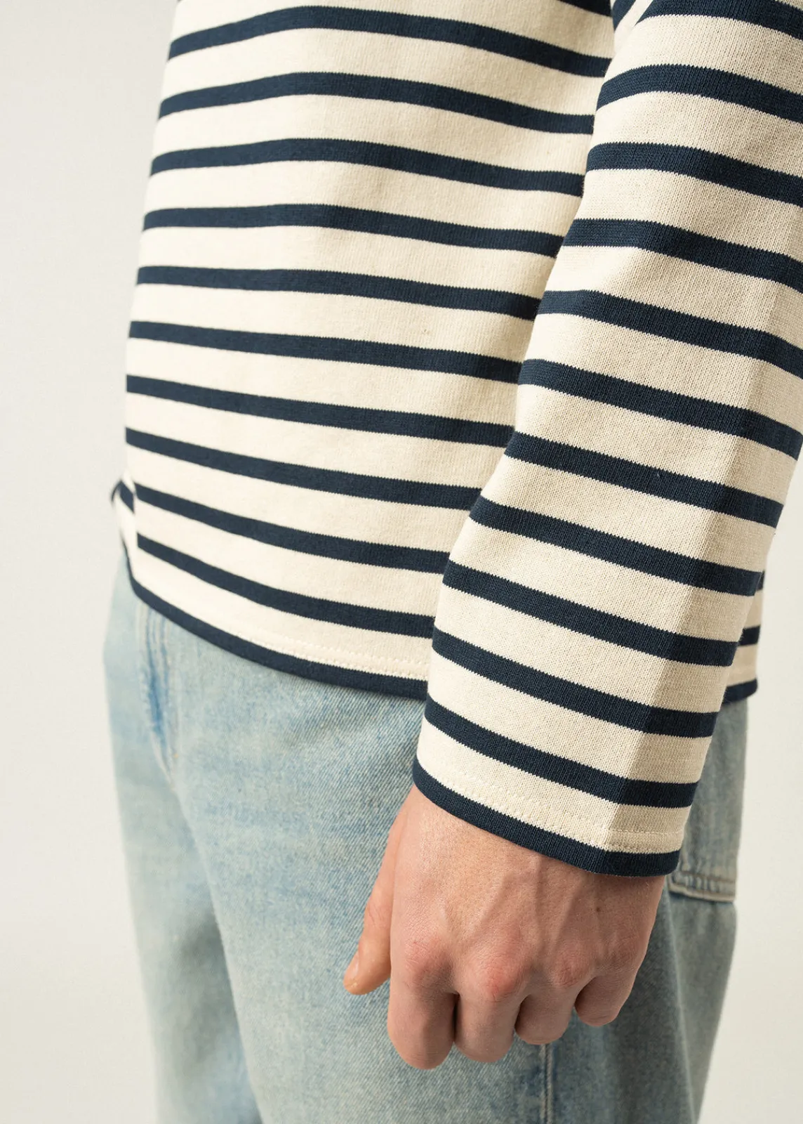 SAINT JAMES Marinières*Marinière mixte Meridien Ecru/marine