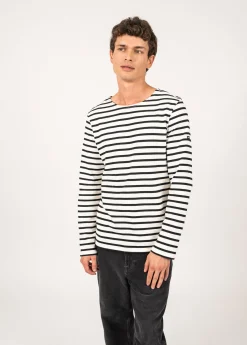 SAINT JAMES Marinières*Marinière mixte Meridien Ecume/noir