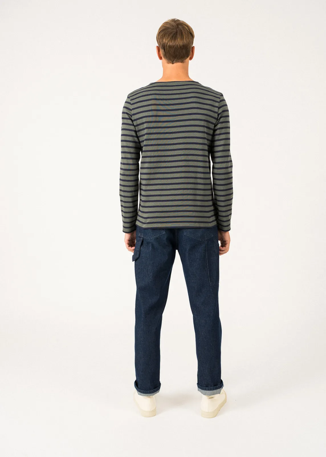 SAINT JAMES Marinières*Marinière mixte Meridien Vegetal/navy