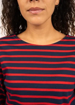 SAINT JAMES Marinières*Marinière mixte Minquiers Marine/tulipe