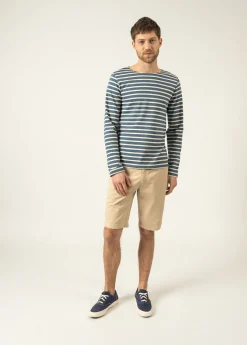 SAINT JAMES Marinières*Marinière mixte Minquiers Jean/chanvre